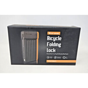 WEST BIKING Mini Bike Chain Lock Anti-theft Bicycle Foldable Lock Keys Bracket